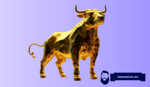 Bitcoin Golden Bull Wall Art