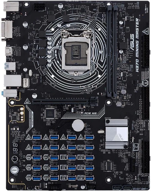 This crypto-mining Asus motherboard supports 20 GPUs, because 19 wasn't enough - CNET