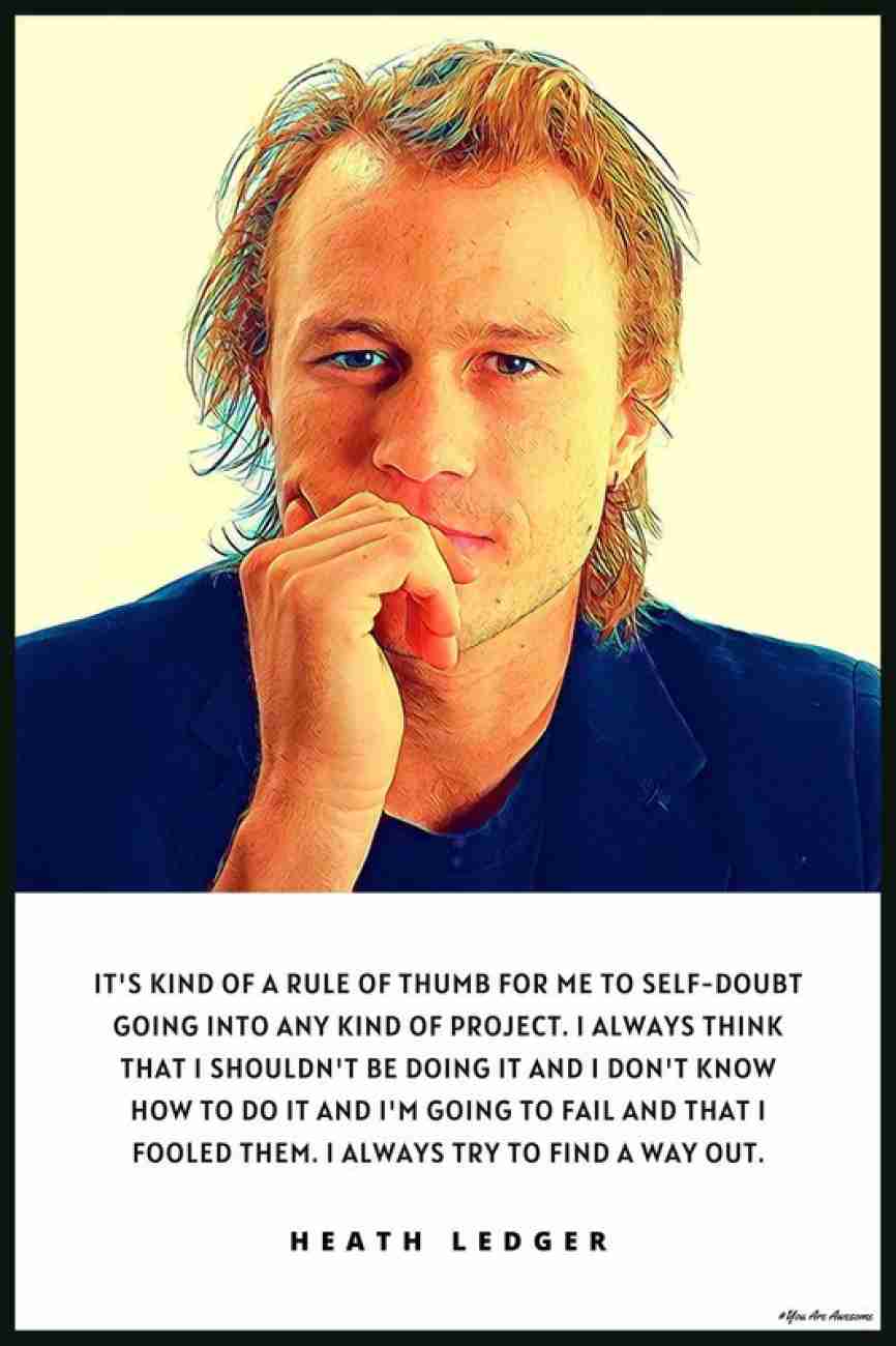6 Great Quotes from Actor Heath Ledger - History In Memes