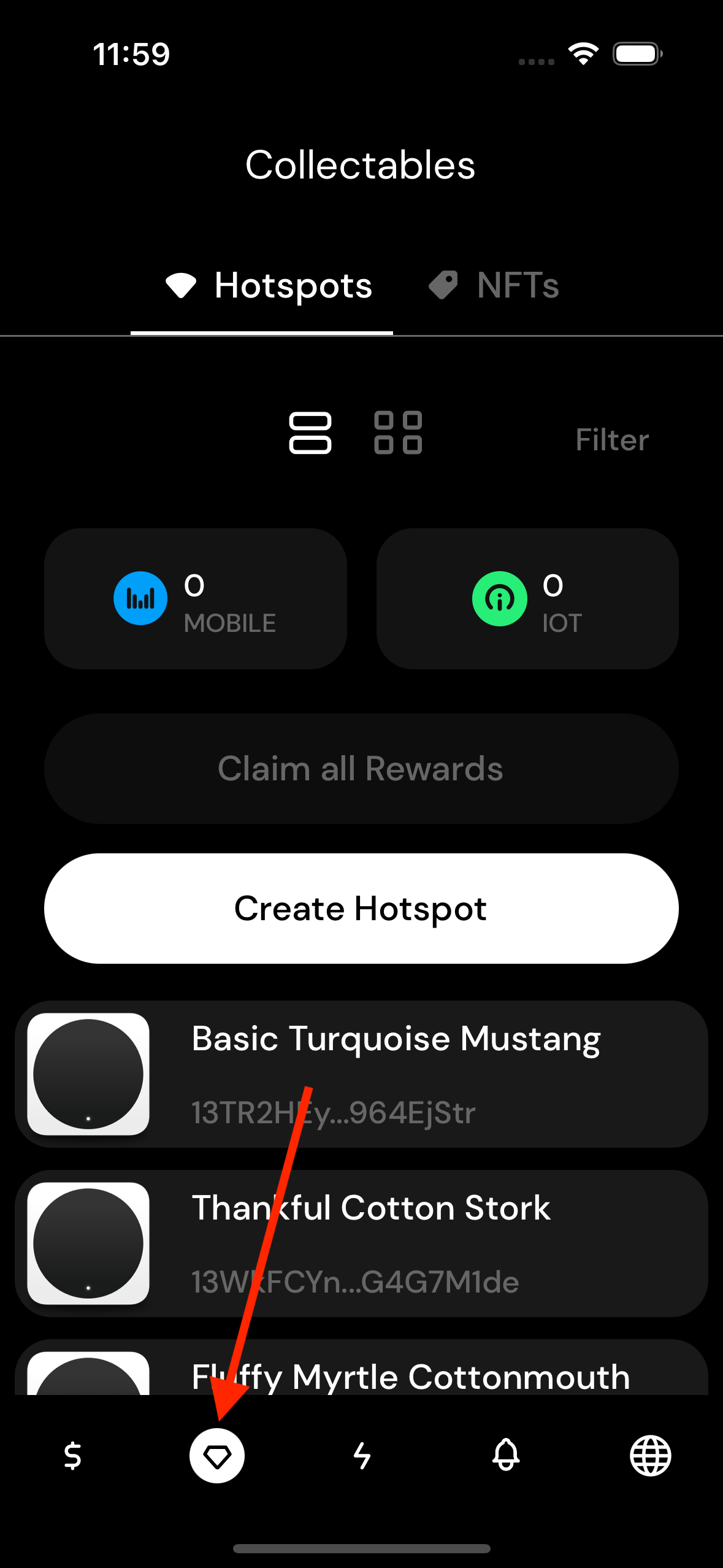 Helium Mobile Hotspot Dashboard