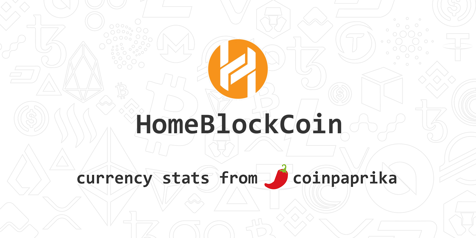 HomeBlockCoin Price Today - HBC Coin Price Chart & Crypto Market Cap