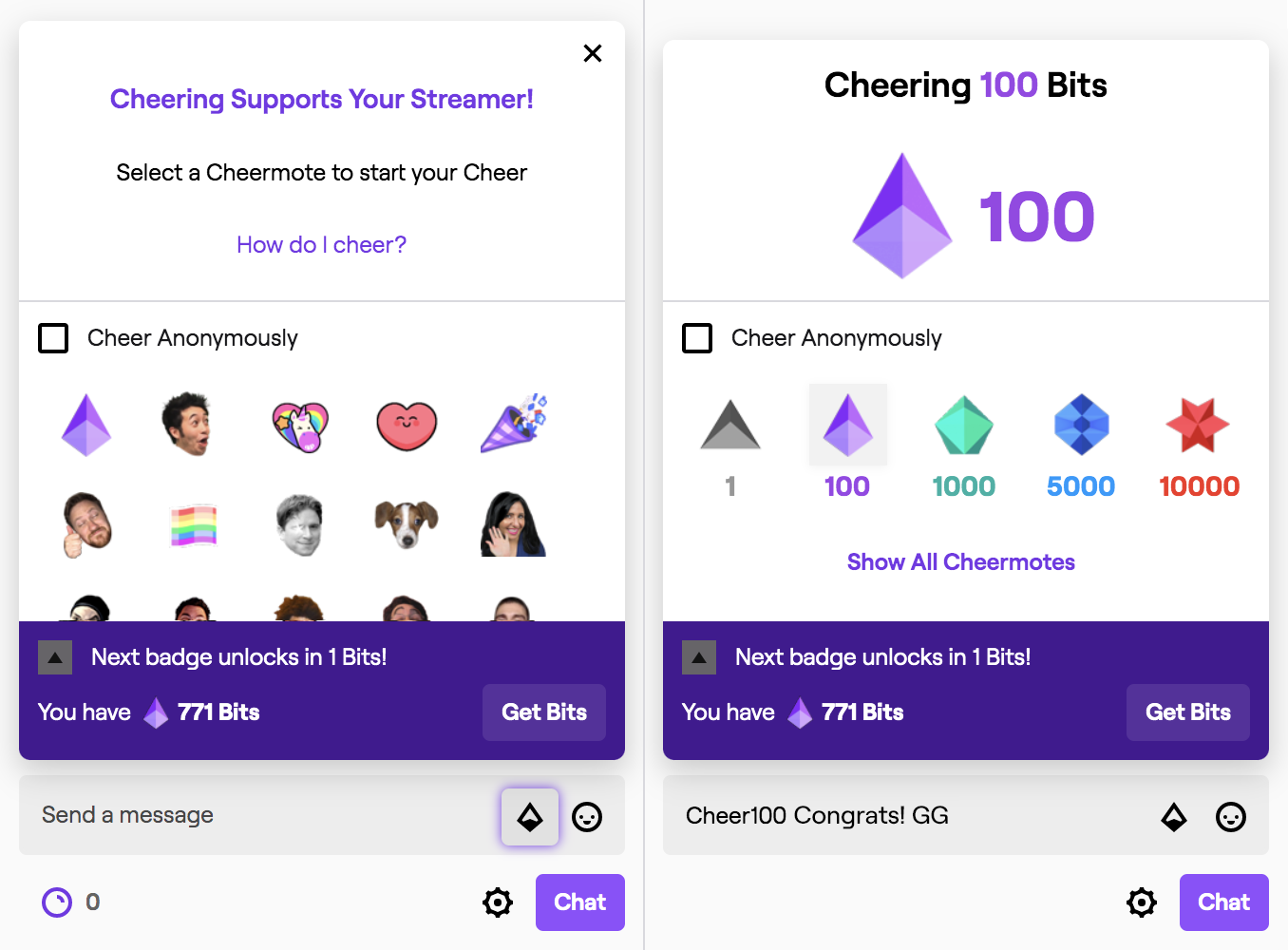 Twitch makes cheering exchange rate clear: one penny per bit for streamers | TechCrunch