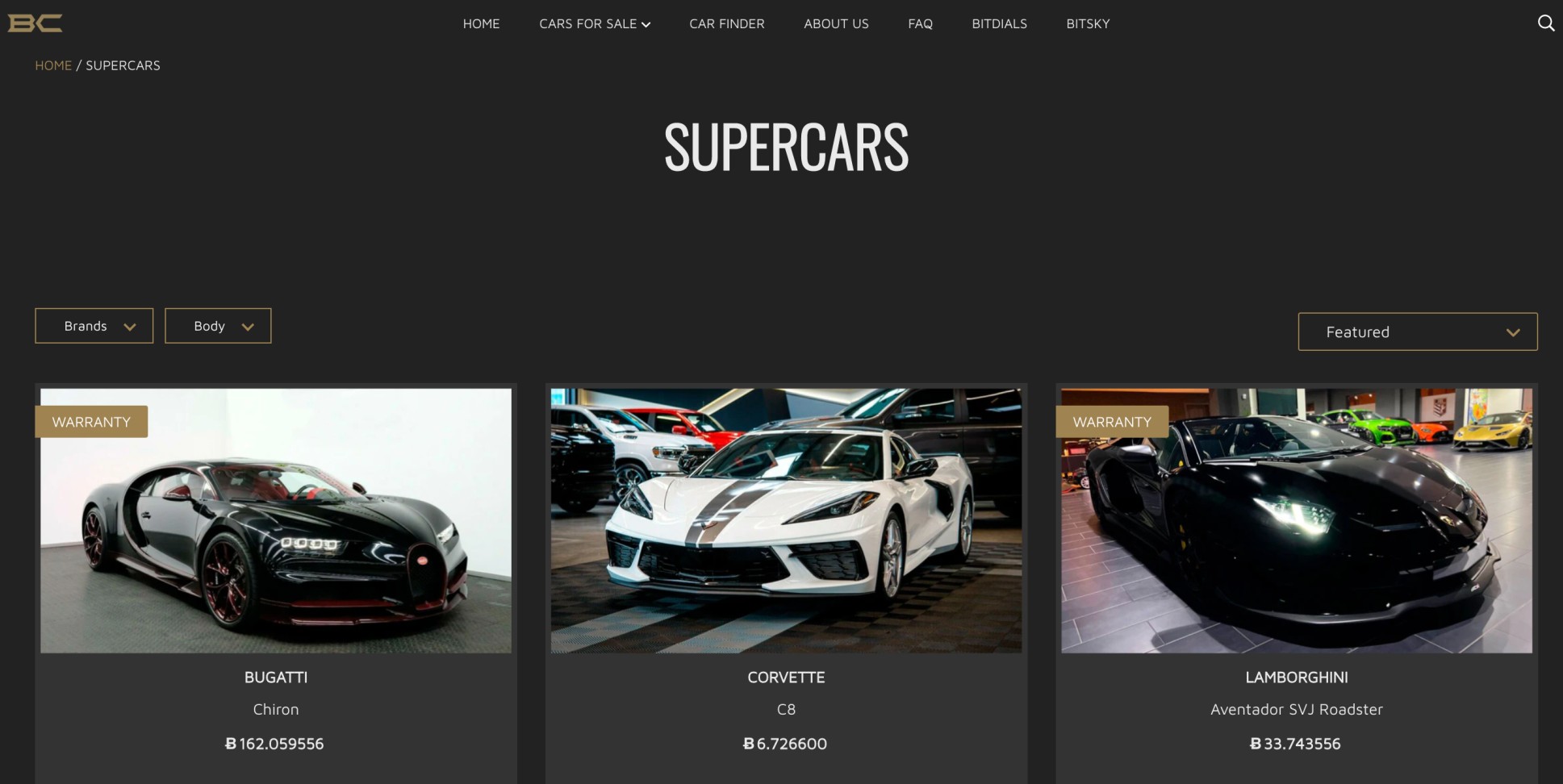 BitCars | The Bitcoin Automobile Marketplace – BitCars | The Crypto Car Marketplace