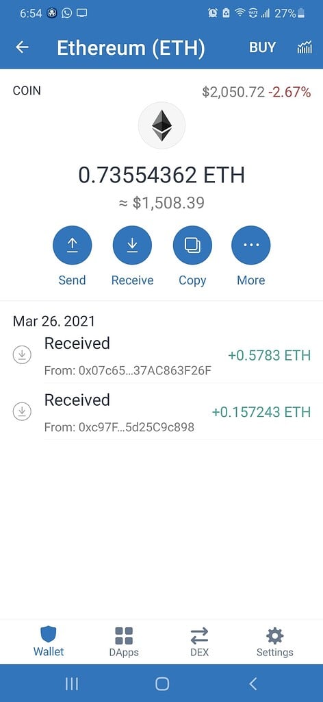 I want to Swap my btc to other coins - English - Trust Wallet