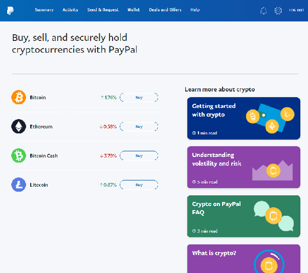 Where can I locate Crypto within my Business account? | PayPal US