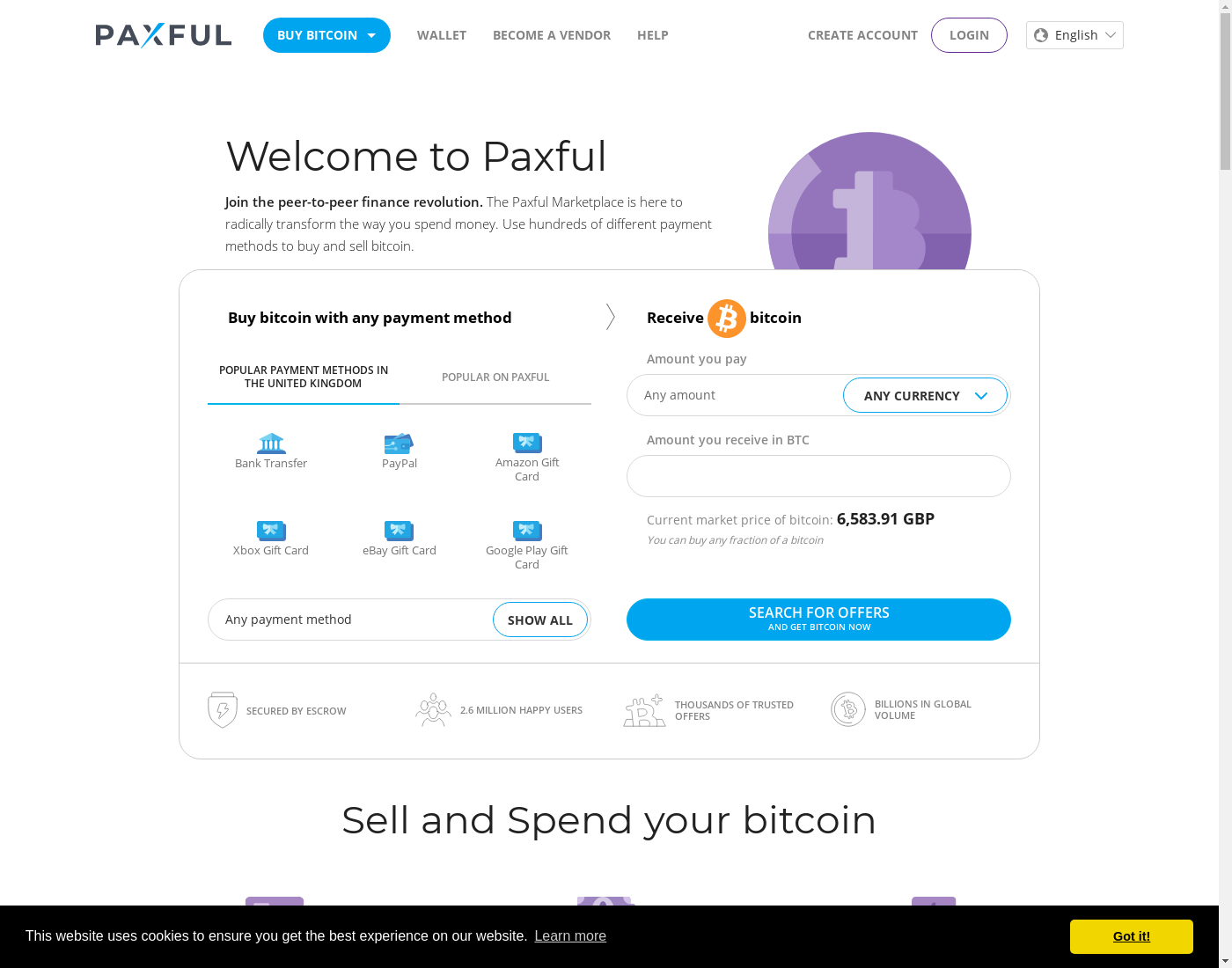 3 Alternatives To Sell Bitcoin Aside Paxful - CardVest