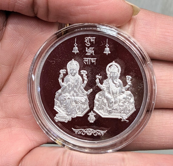 MMTC-PAMP Purity Ganesh Lakshmi ji 10 gram Silver Coin : coinmag.fun: Jewellery