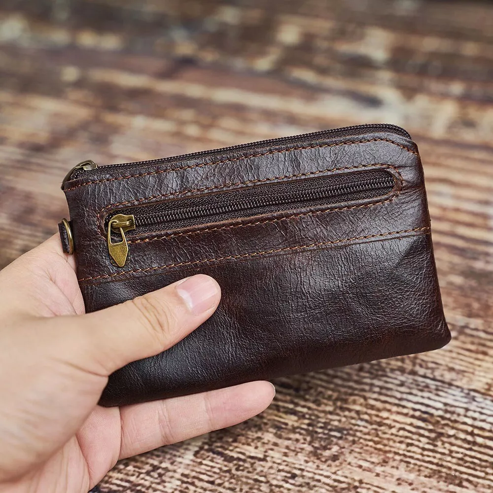 Coin Purse - Black Classic Leather