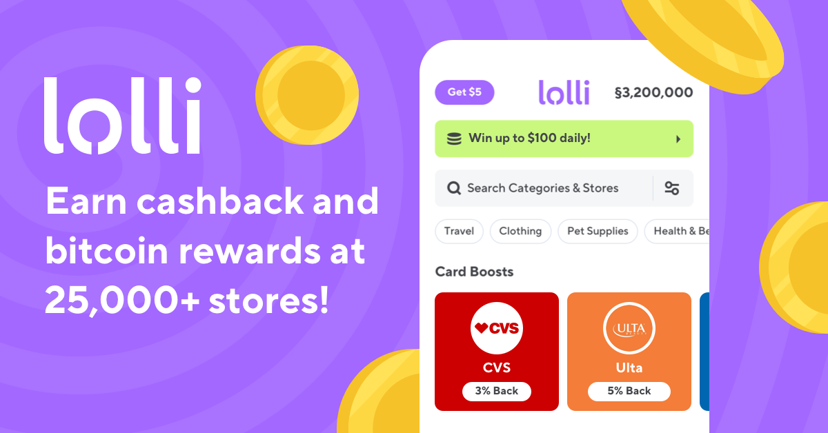 Bitcoin shopping app Lolli has quietly added big names like Walmart and Ulta