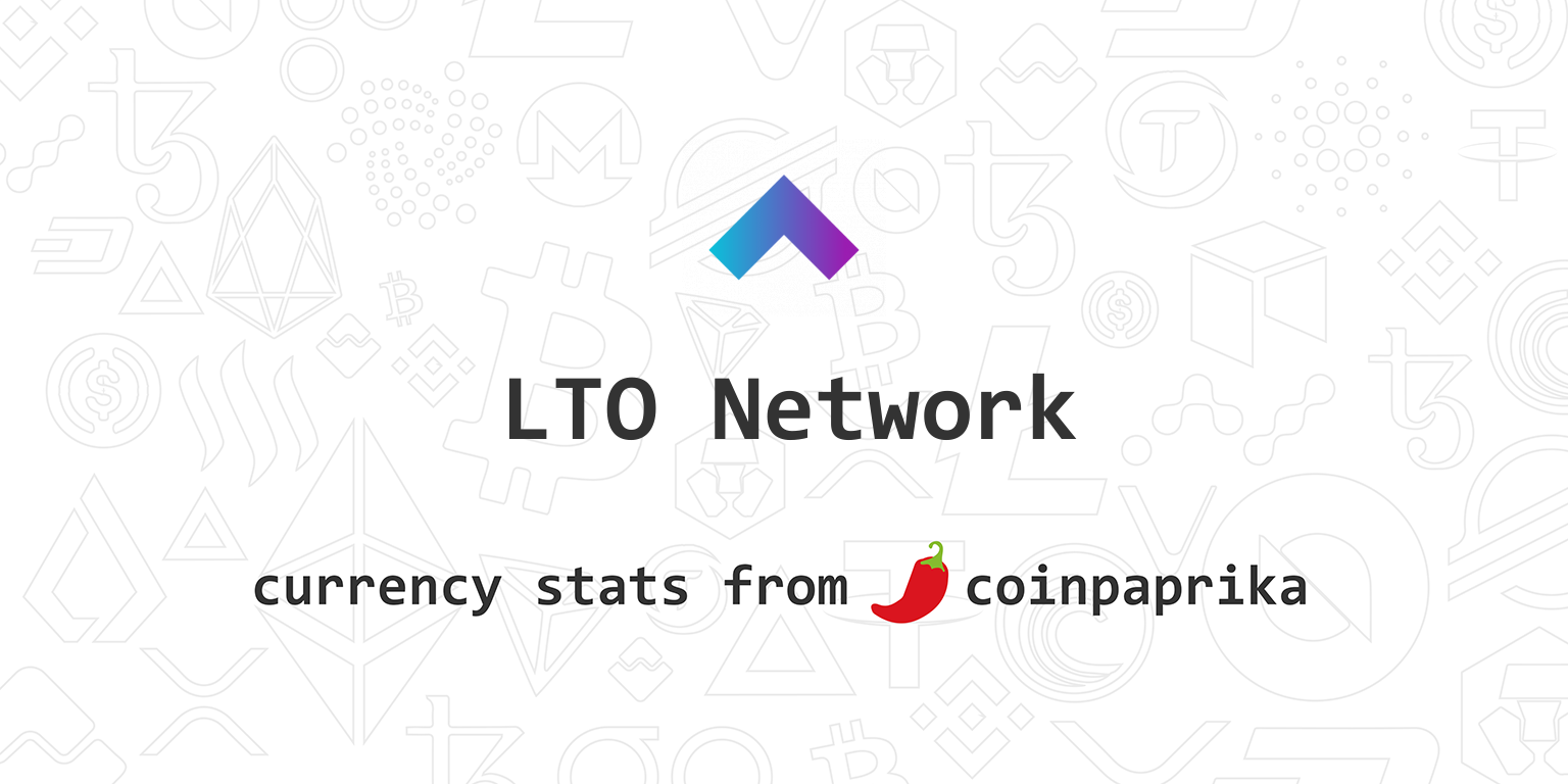 LTO Network (LTO) live coin price, charts, markets & liquidity