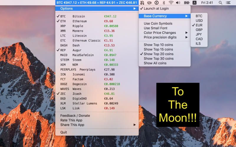 ‎Bitcoin Ticker Widget on the Mac App Store