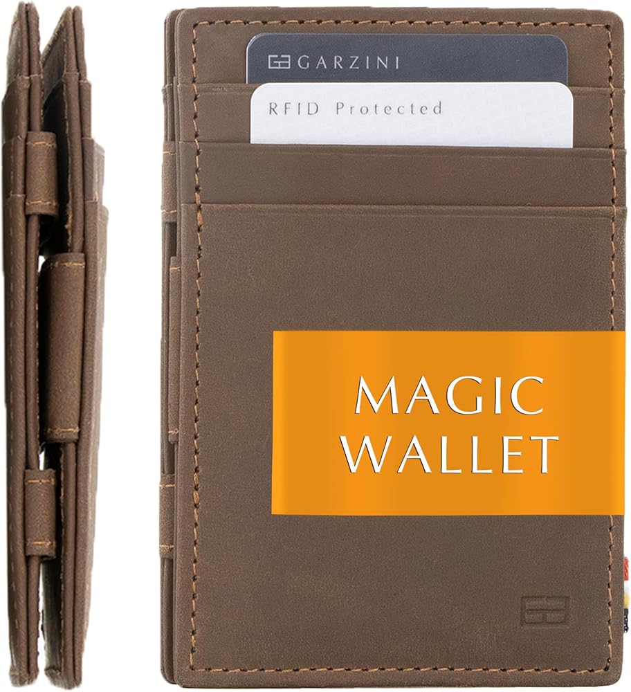 Stylish Brown Black Magic Wallet for Men