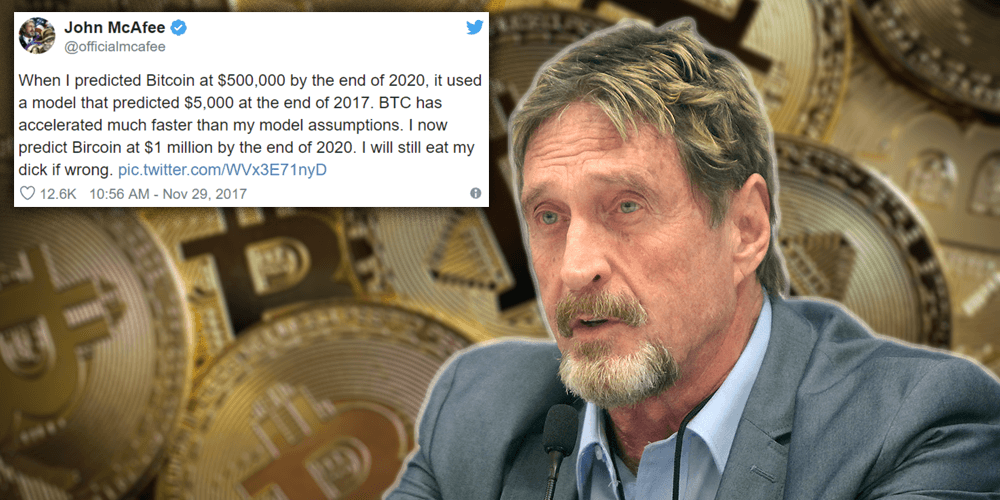 McAfee: Bitcoin will reach $1 million in | Information Age | ACS