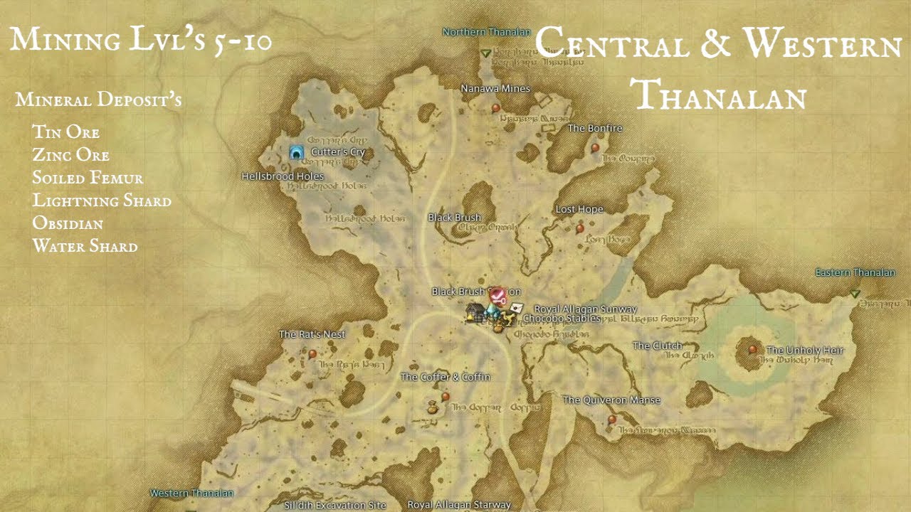 Joe Jr Blog Entry `Rare Mining Nodes List, Locations, & Slots` | FINAL FANTASY XIV, The Lodestone