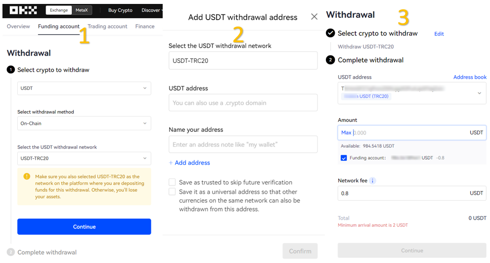 How do I make a withdrawal? (web) | OKX