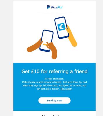 PayPal Referral Code & Recommendations Page | 