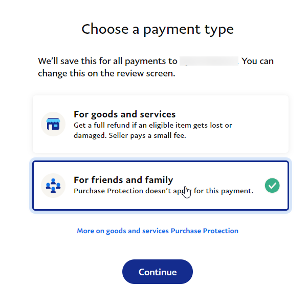 The risks of accepting payment via PayPal’s “Friends and Family” payout option