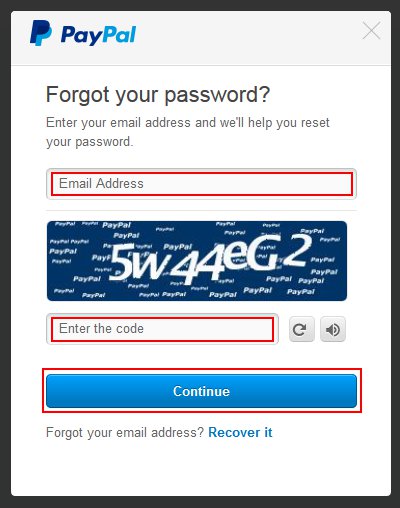 I forgot my password. How do I reset it? | PayPal US