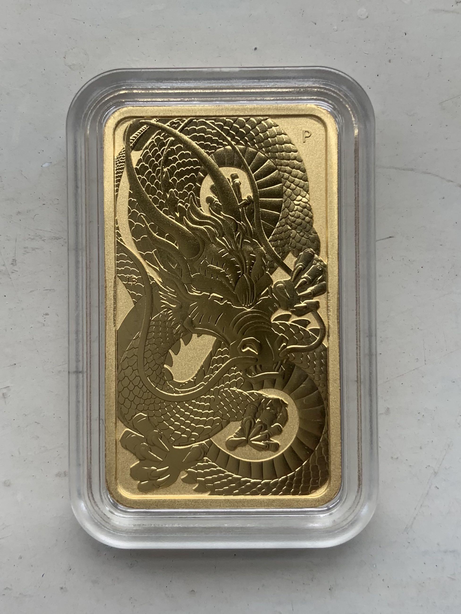 Perth Mint 1/10 Ounce Lunar Year of the Dragon Gold Coin