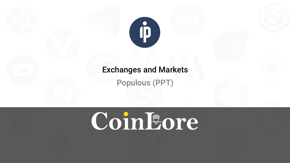 Populous (PPT) Latest News | CoinCarp