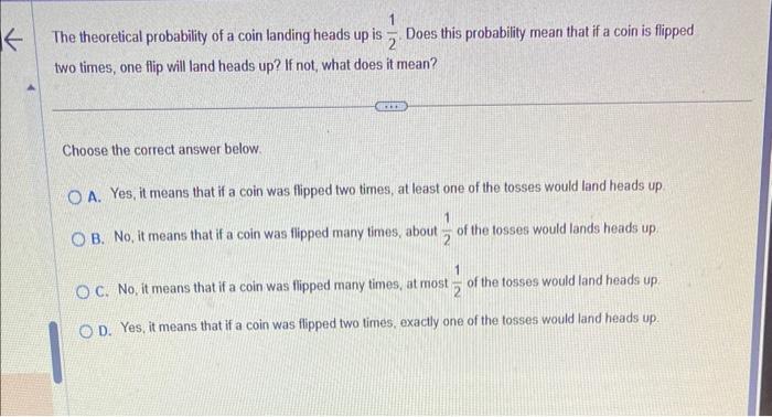 What is the probability of the coin landing heads up twice and tails up one? - Answers