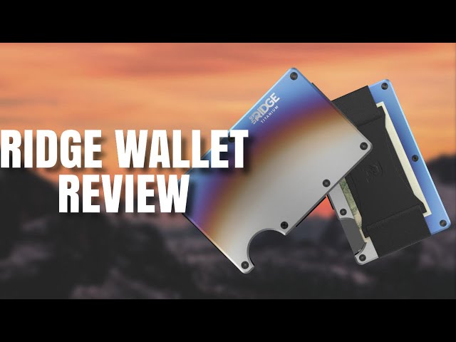 The Ridge Wallet: Titanium - Burnt - Ridge CA