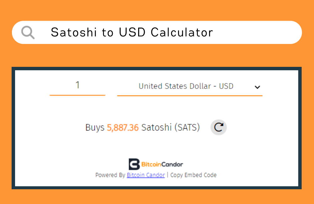 Satoshi per Second: converter & calculator