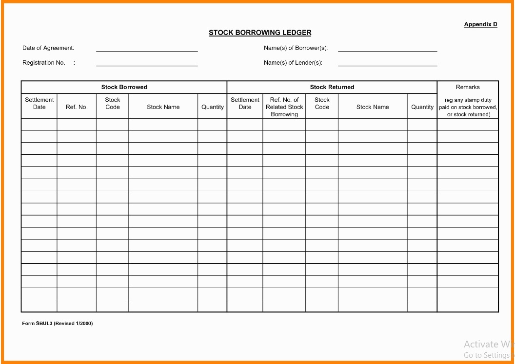 Stock Ledger - NW Corporate Law