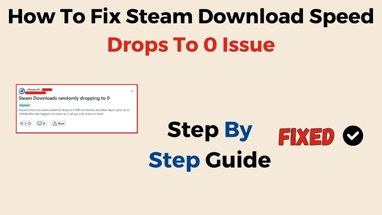 FIX: Steam Download Stuck at 0 Bytes