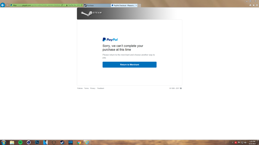 Paypal not available? :: Steam Discussions