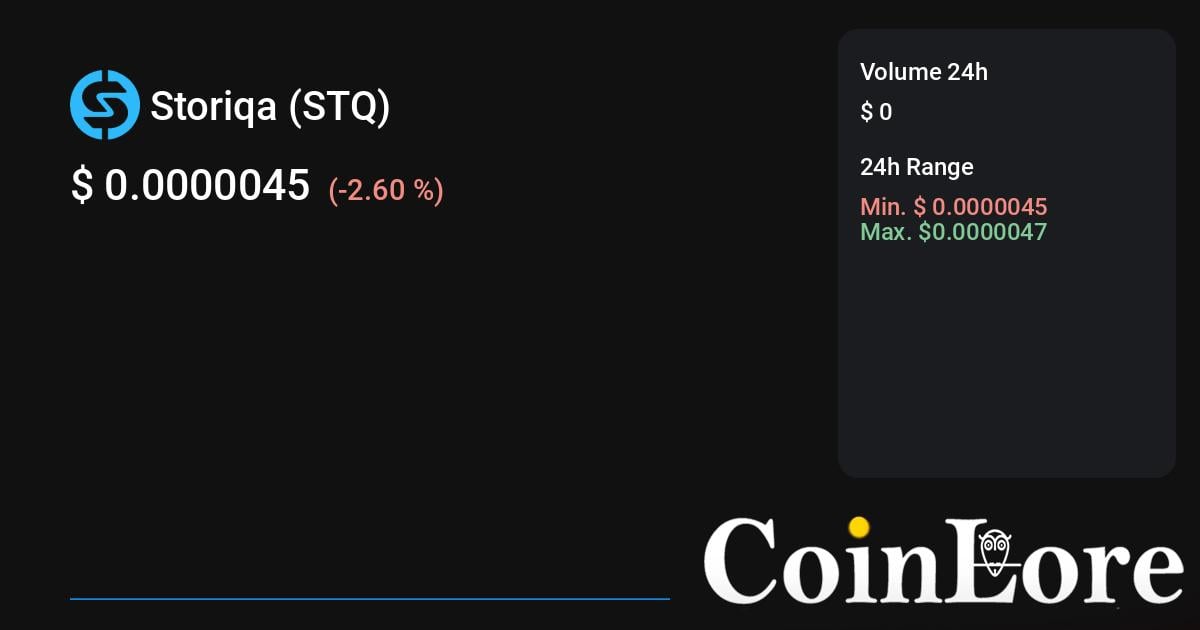 STQ Price and Stats | MarketCapOf