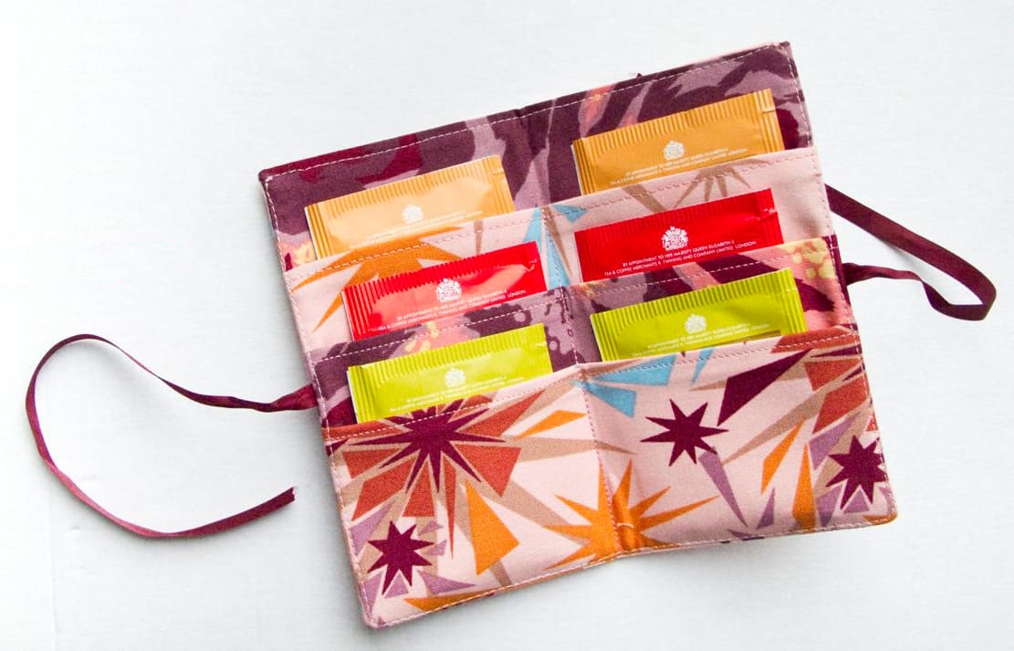 Free Pattern- Tea Bag Wallet - Threadbare Creations