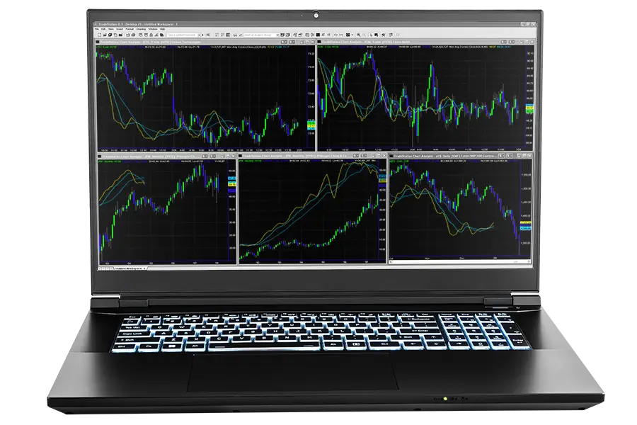 Download A Man Is Using A Laptop And Cell Phone To Trade Stocks | coinmag.fun