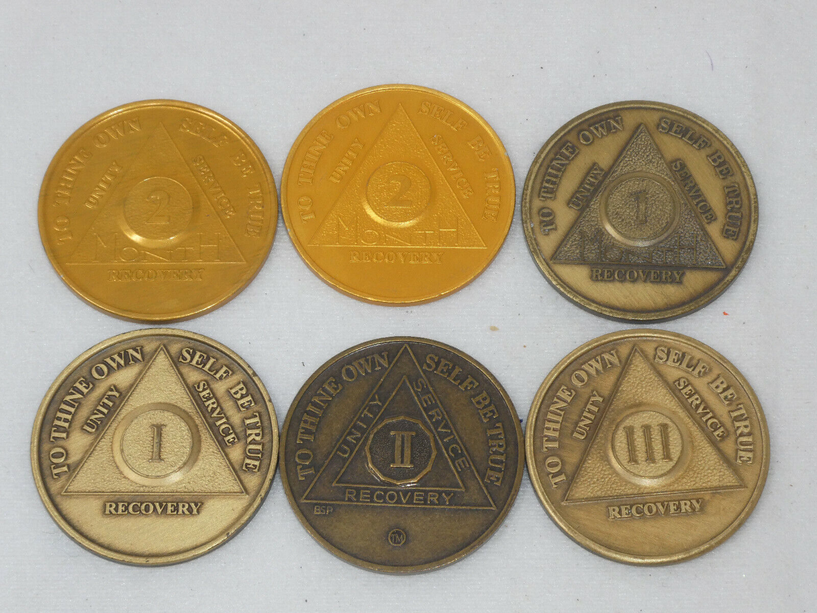 UNITED STATES TOKEN UNITY SERVICE RECOVERY AA Sobriety 2 Years Annyversary $ - PicClick AU