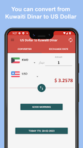 Convert KWD to USD