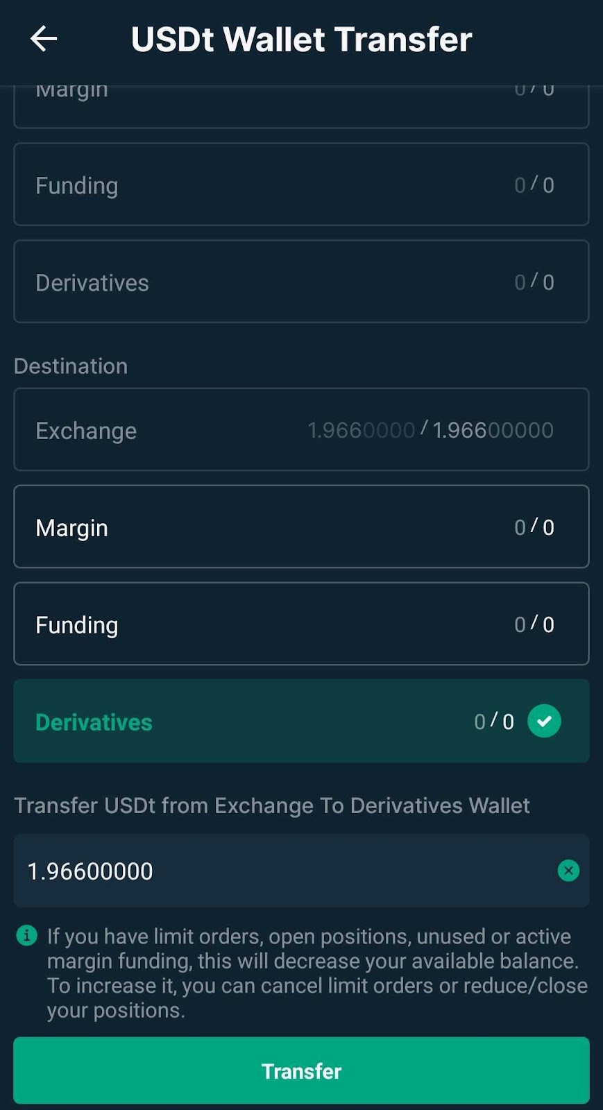 Sell USDT the easy way