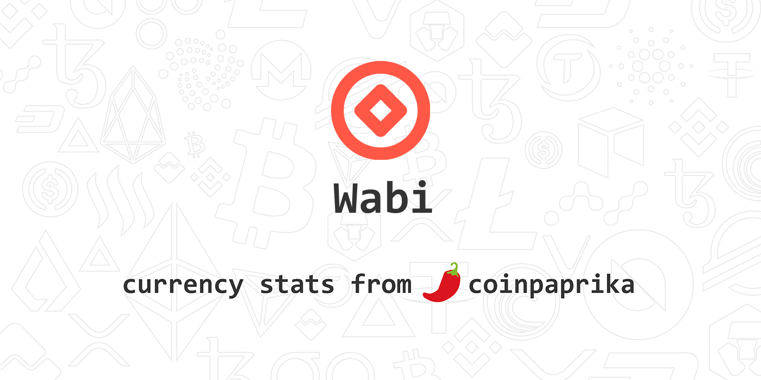 Wabi Price Today - WABI Coin Price Chart & Crypto Market Cap