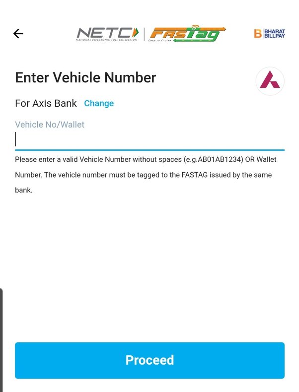 Useful Links - FASTag - Axis Bank