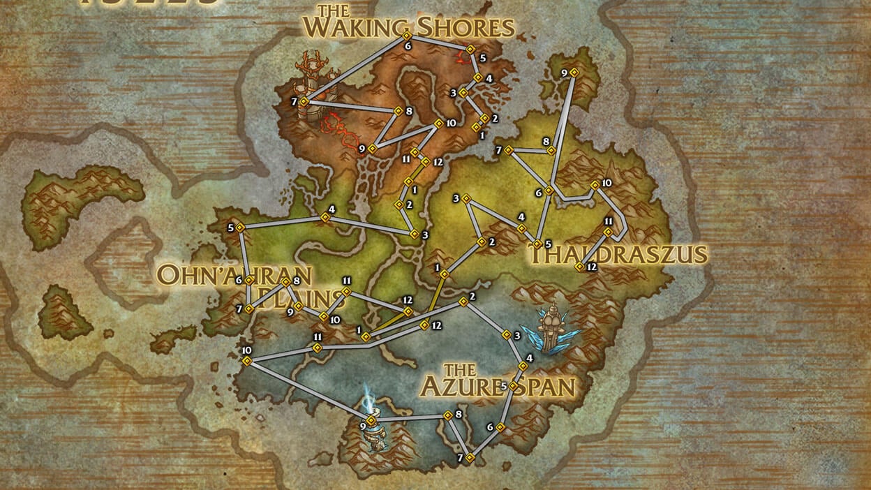 WoW Dragonflight: All Dragon Glyph Locations